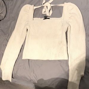 Cream Sweater Top
